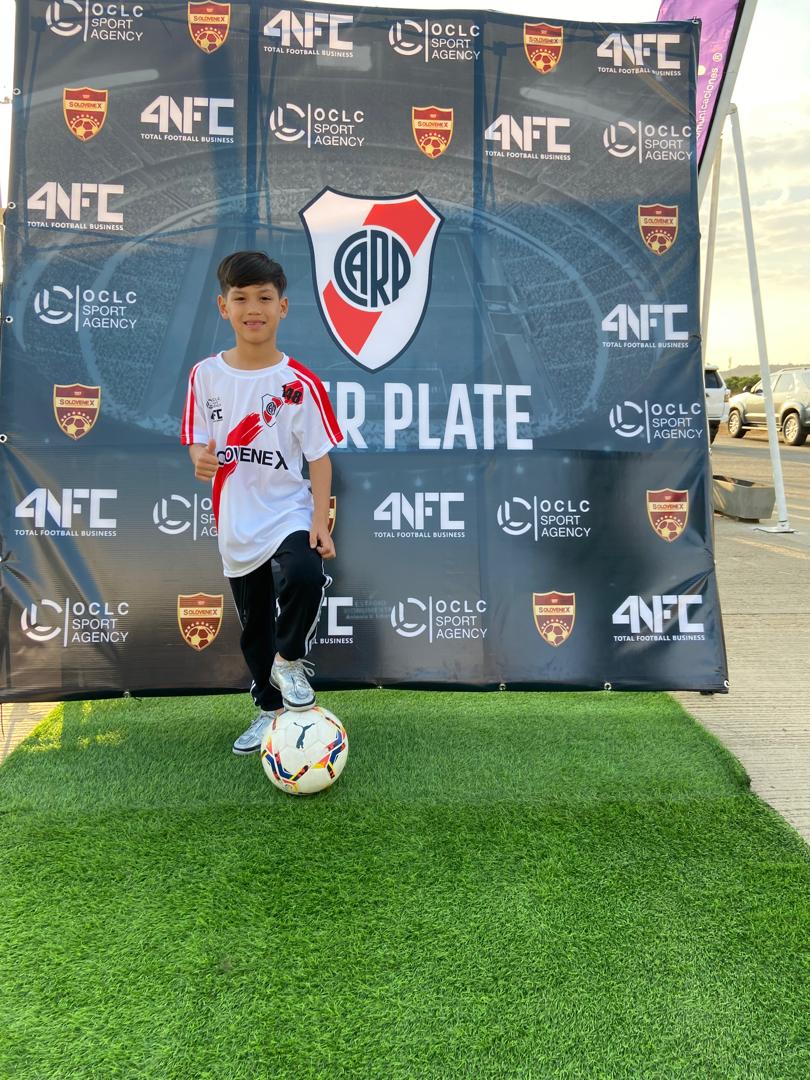 Shaiming Xen durante su participación en un draft de River Plate en Caracas